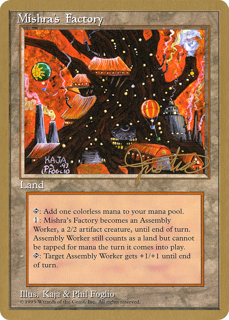 Mishra's Factory - 1996 Mark Justice (4ED) - Pro Tour Collector Set