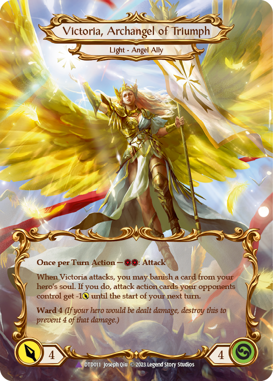 Figment of Triumph // Victoria, Archangel of Triumph (Marvel) (DTD011) Cold Foil - Dusk till Dawn