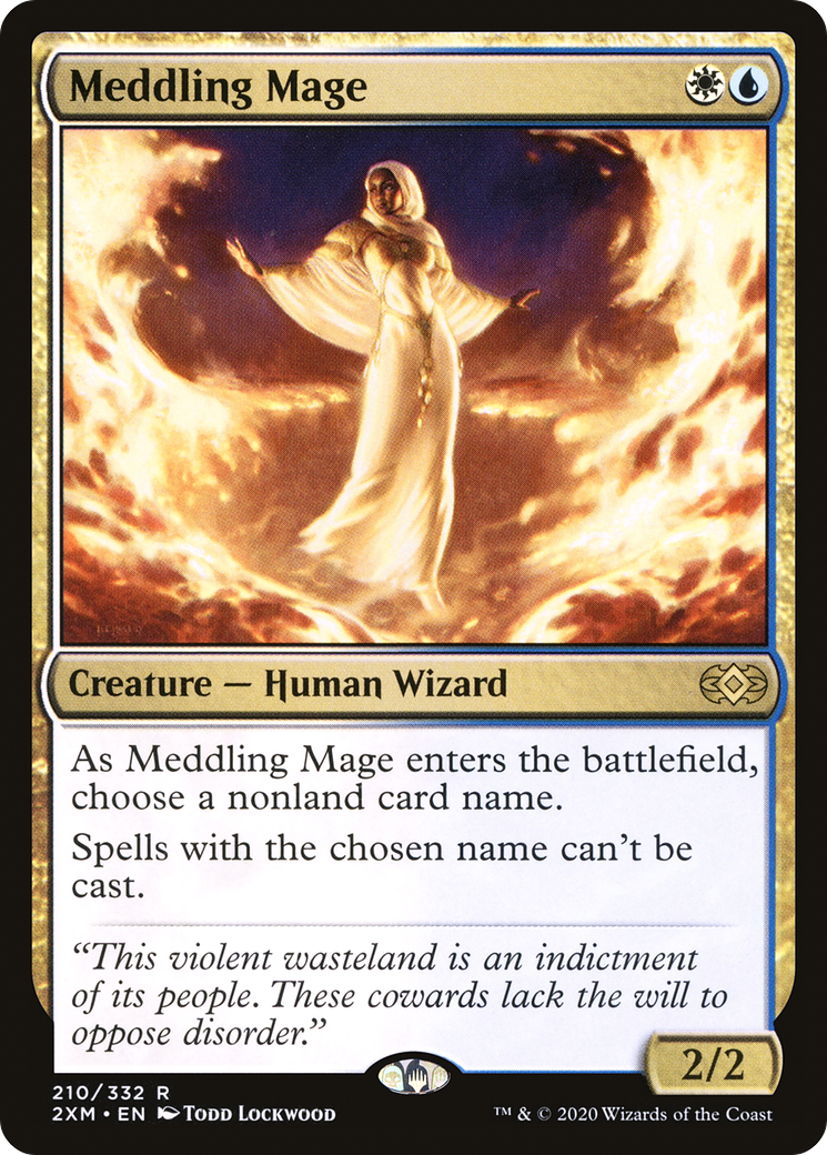 Meddling Mage (210) Foil - Double Masters