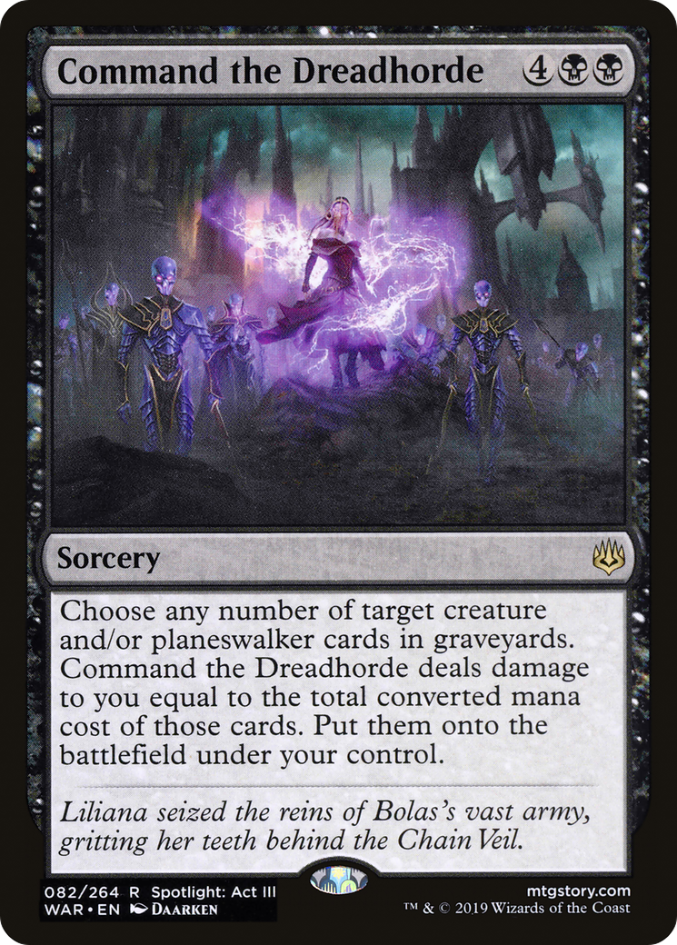 Command the Dreadhorde (082) Foil - War of the Spark