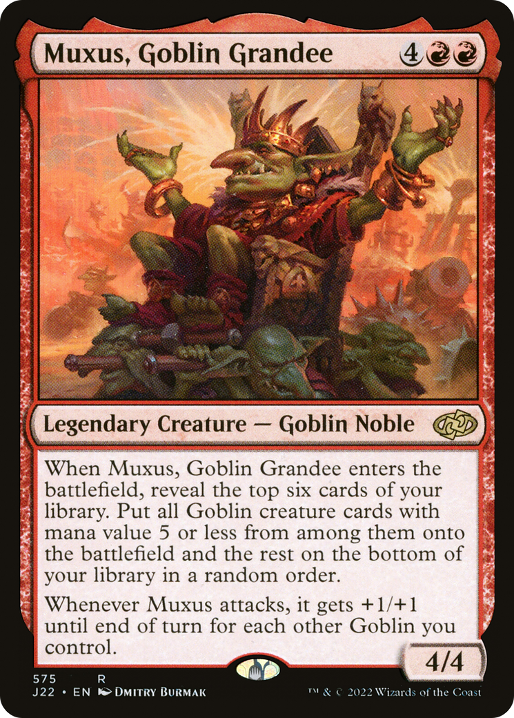 Muxus, Goblin Grandee (575) - Jumpstart 2022