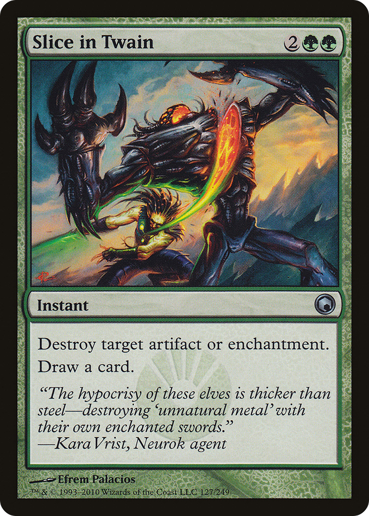 Slice in Twain (127) Foil - Scars of Mirrodin