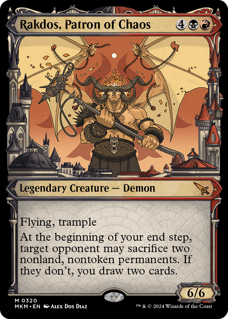 Rakdos, Patron of Chaos (Showcase) (320) Foil - Murders at Karlov Manor