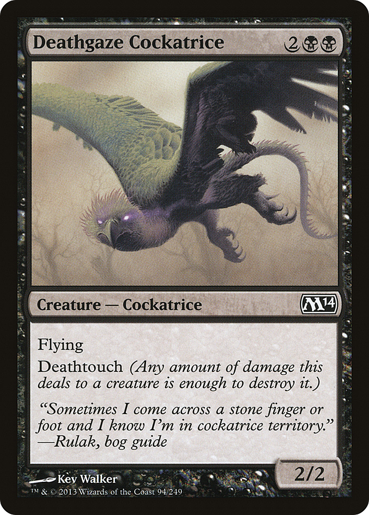 Deathgaze Cockatrice (094) Foil - Magic 2014