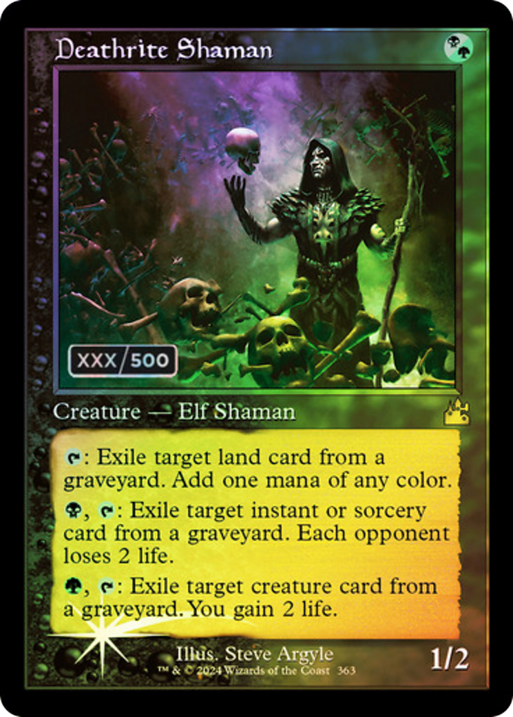 Deathrite Shaman (Retro) (Serial Numbered) (363) Foil - Ravnica Remastered