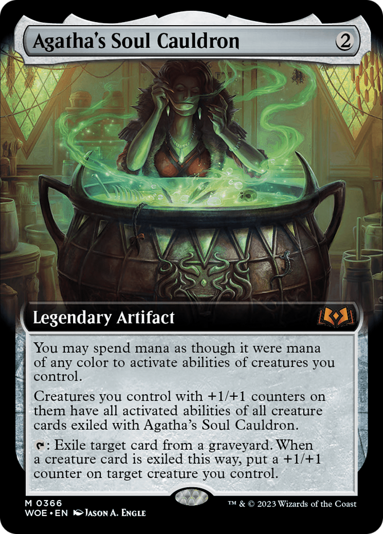 Agatha's Soul Cauldron (Extended Art) (366) Foil - Wilds of Eldraine