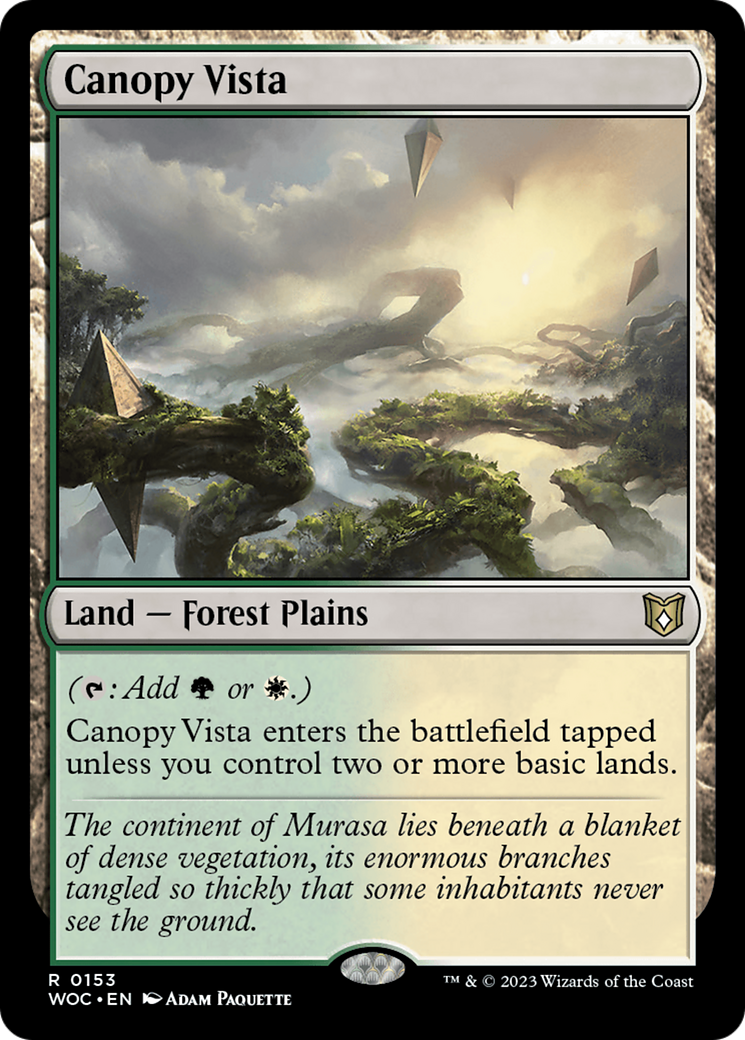 Canopy Vista (153) - Wilds of Eldraine Commander