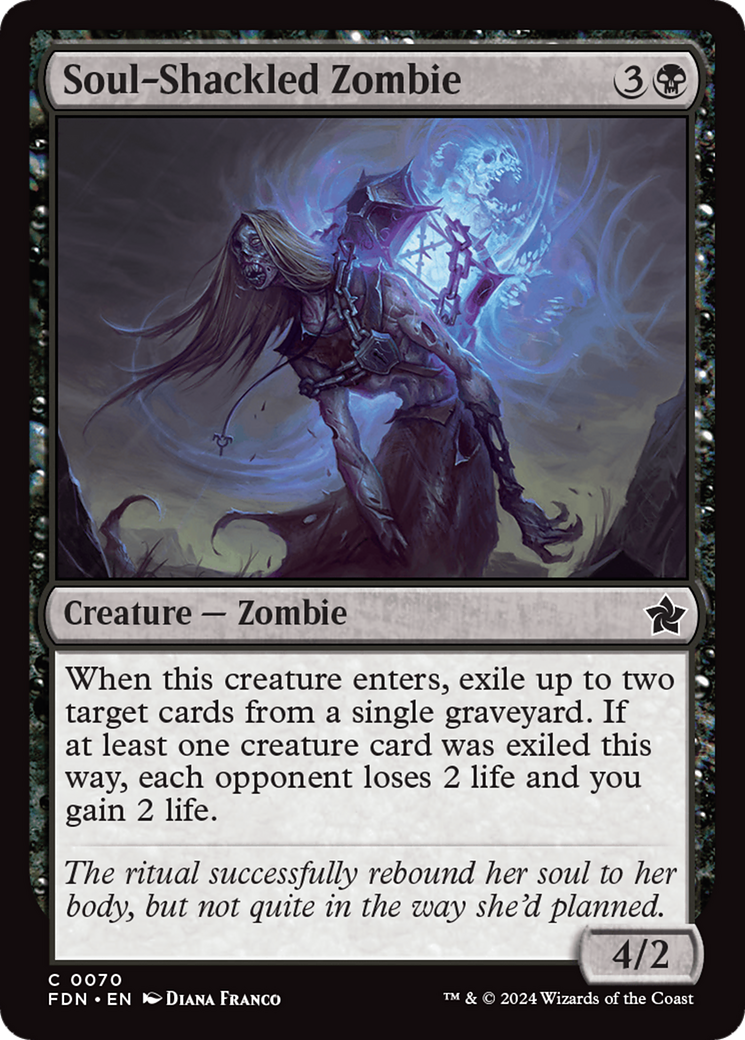 Soul-Shackled Zombie (070) Foil - Foundations