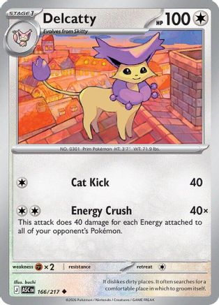 Delcatty (166) Reverse Holofoil - Ascended Heroes