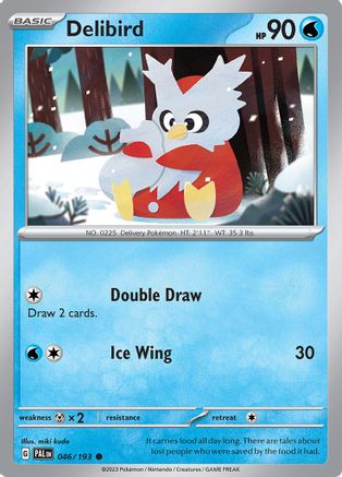 Delibird (46) Reverse Holofoil - Paldea Evolved