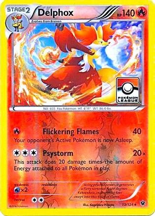 Delphox (Pokemon League) (13) Reverse Holofoil - Fates Collide
