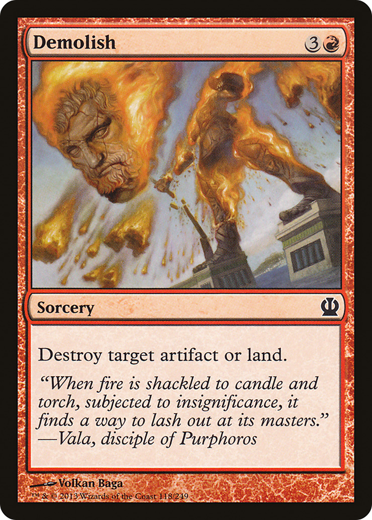 Demolish (118) Foil - Theros