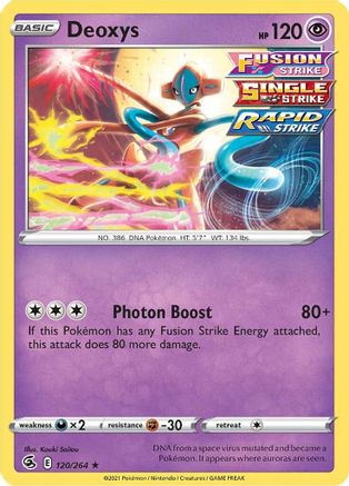 Deoxys (120) Reverse Holofoil - Fusion Strike