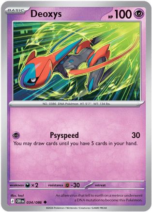 Deoxys (34) Reverse Holofoil - Chaos Rising