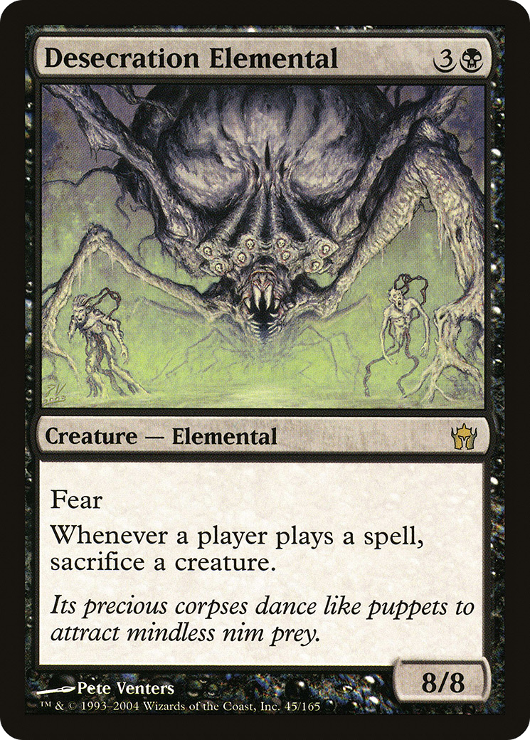 Desecration Elemental (045) Foil - Fifth Dawn