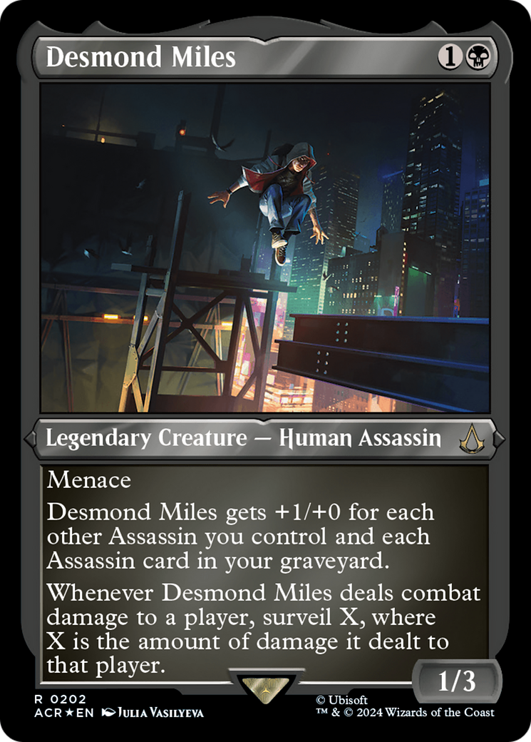Desmond Miles (202) Etched Foil - Assassin's Creed