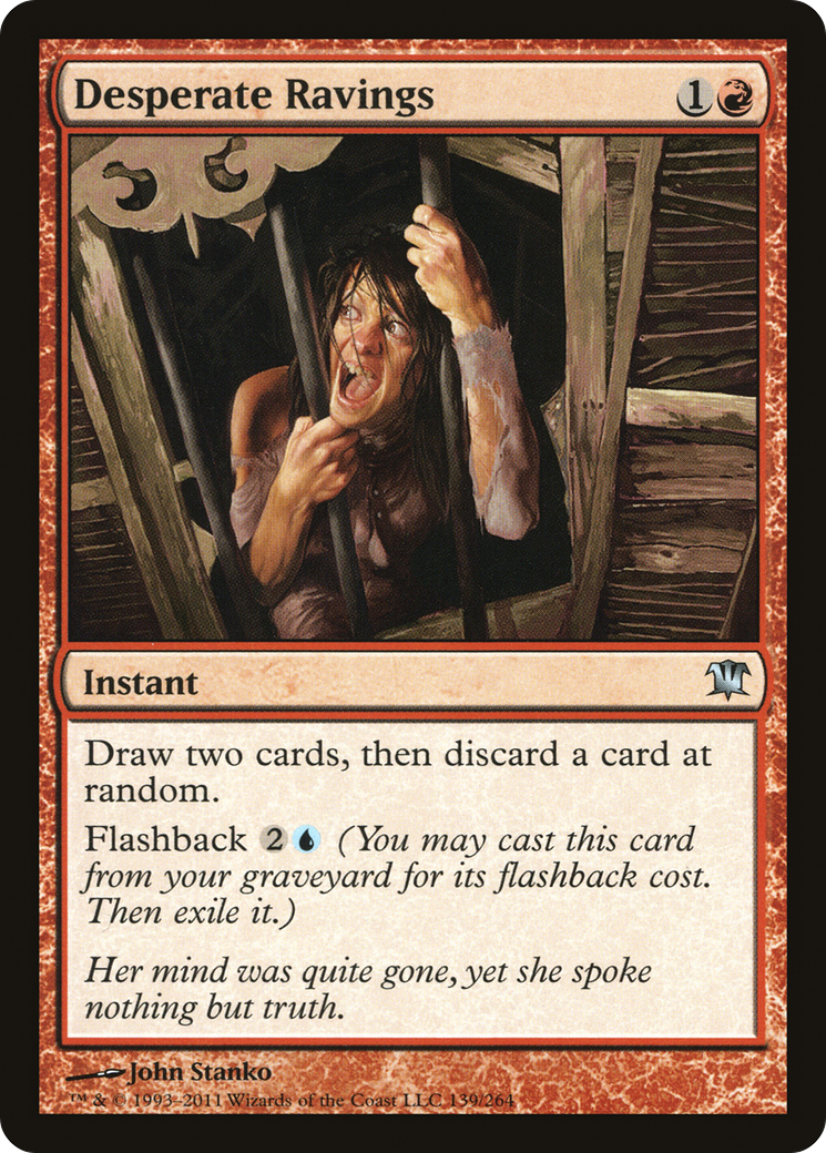 Desperate Ravings (139) Foil - Innistrad