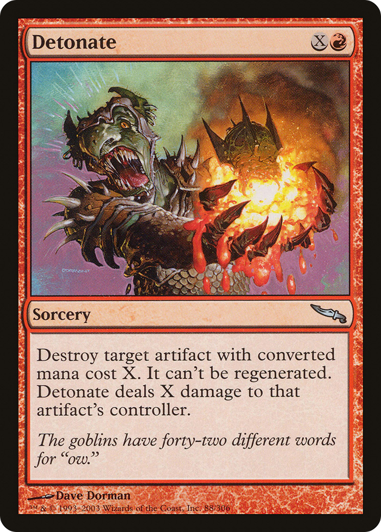 Detonate (088) Foil - Mirrodin
