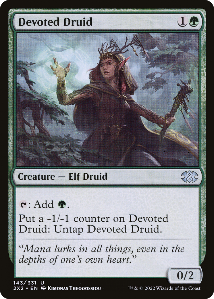 Devoted Druid (143) Foil - Double Masters 2022