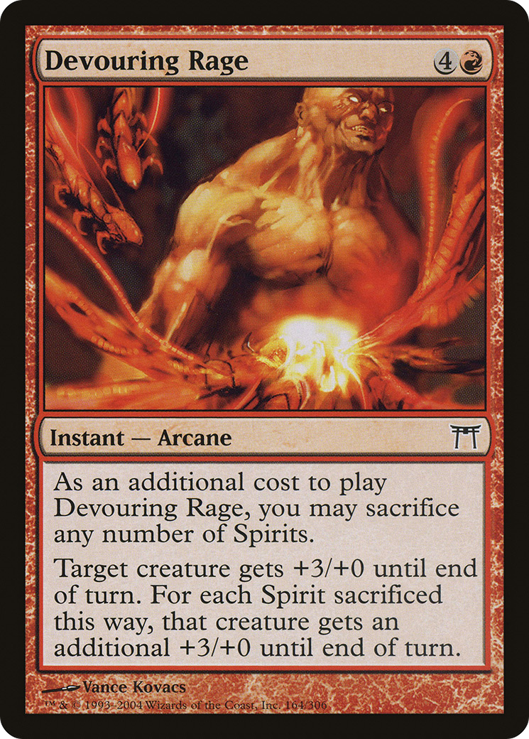 Devouring Rage (164) Foil - Champions of Kamigawa