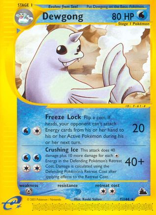Dewgong (7) Reverse Holofoil - Skyridge