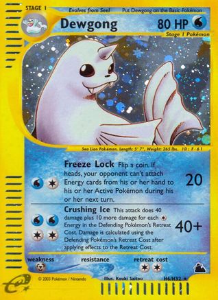 Dewgong (H6) Holofoil - Skyridge