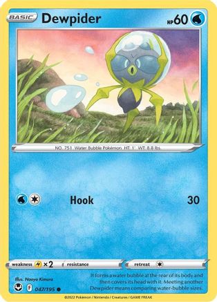Dewpider (47) Reverse Holofoil - Silver Tempest