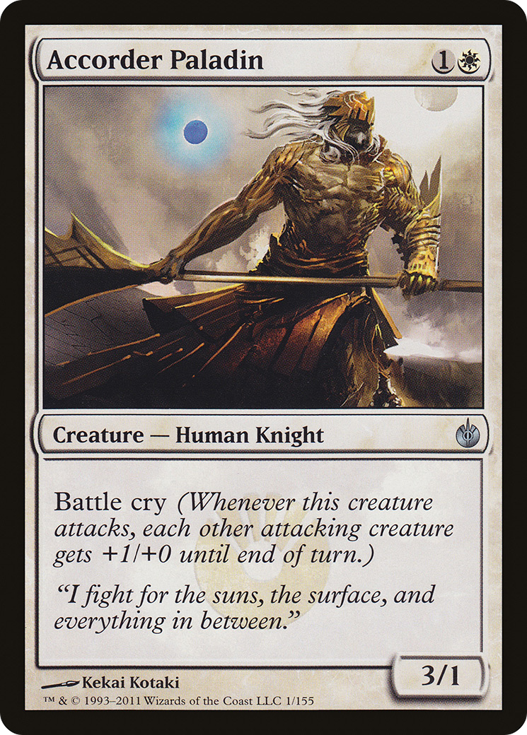 Accorder Paladin (001) Foil - Mirrodin Besieged