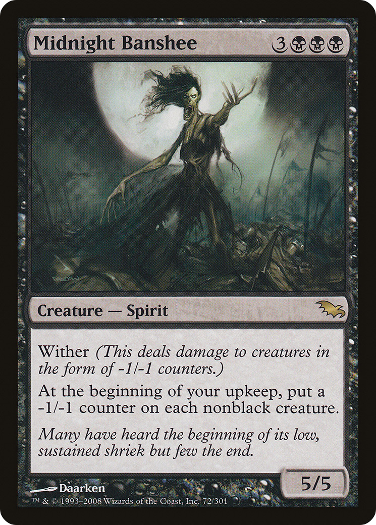 Midnight Banshee (072) Foil - Shadowmoor