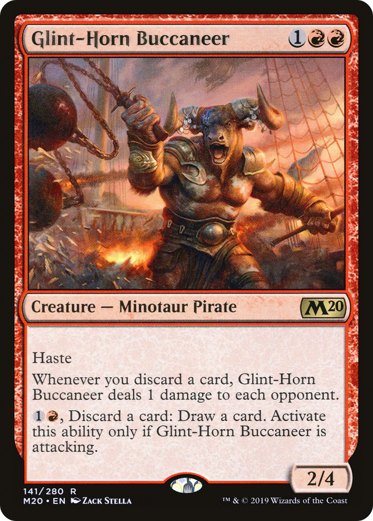 Glint-Horn Buccaneer (141) - Core Set 2020