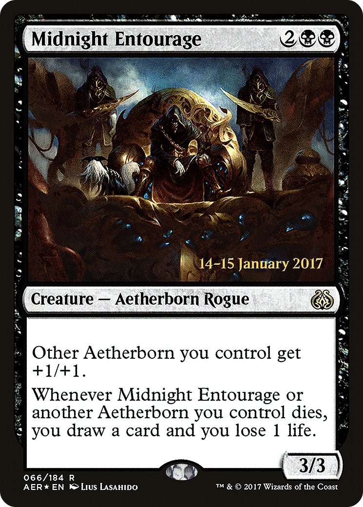 Midnight Entourage (66s) Foil - Aether Revolt Promos