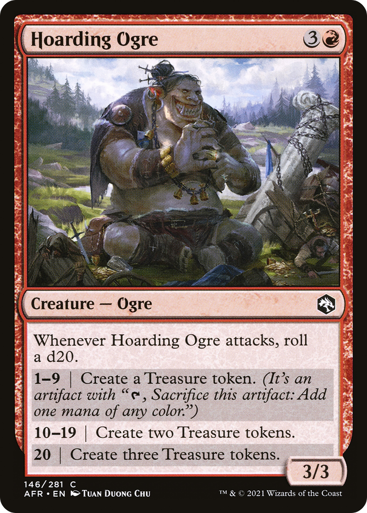 Hoarding Ogre (146) Foil - Adventures in the Forgotten Realms