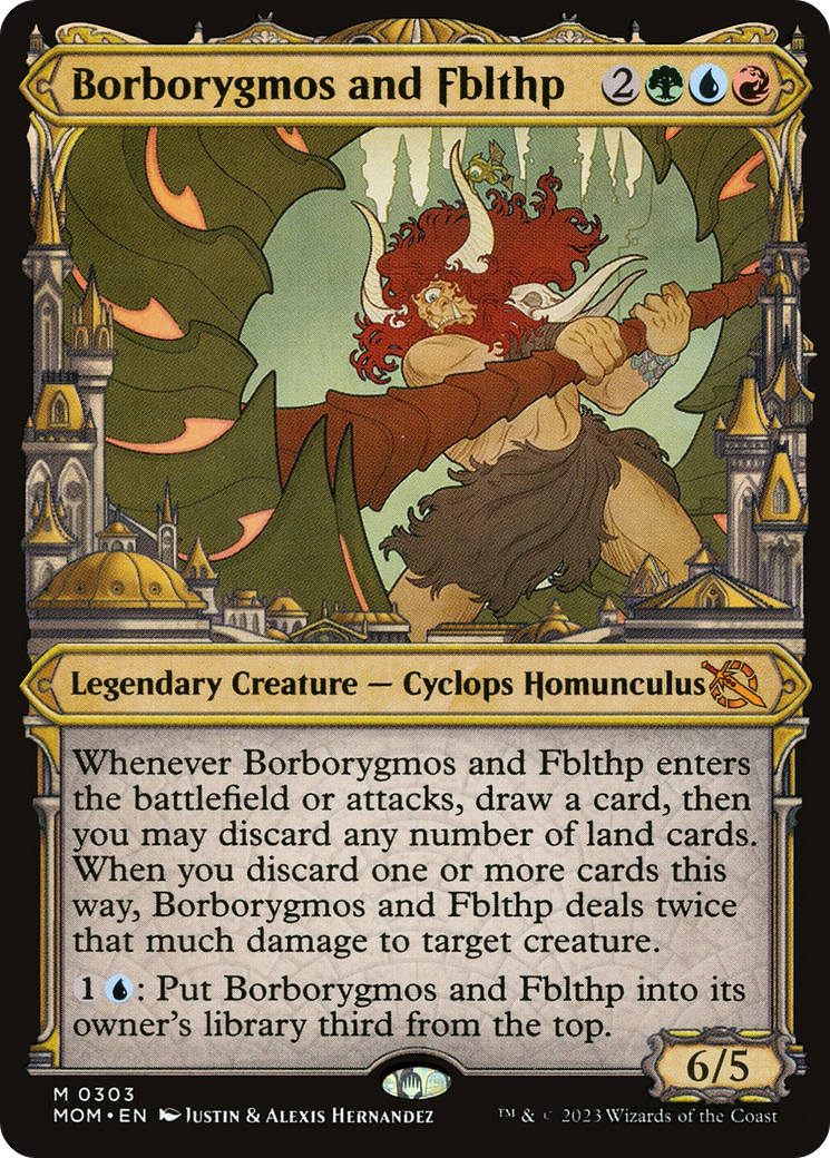 Borborygmos and Fblthp (Showcase) (303) Foil - March of the Machine