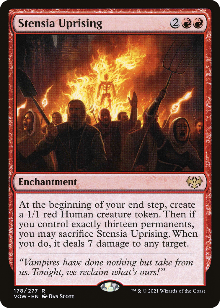 Stensia Uprising (178) Foil - Innistrad: Crimson Vow
