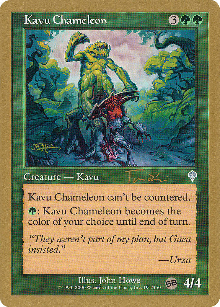Kavu Chameleon - 2001 Jan Tomcani (INV) (SB) (Retro) - World Championship Decks 2001