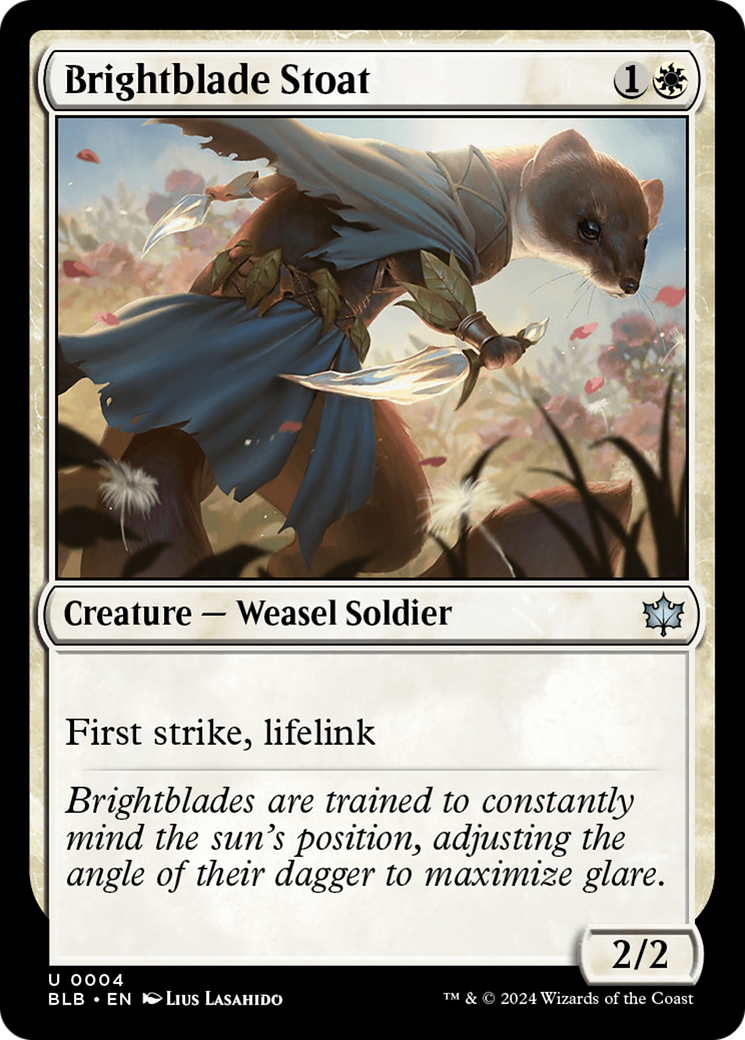 Brightblade Stoat (004) Foil - Bloomburrow