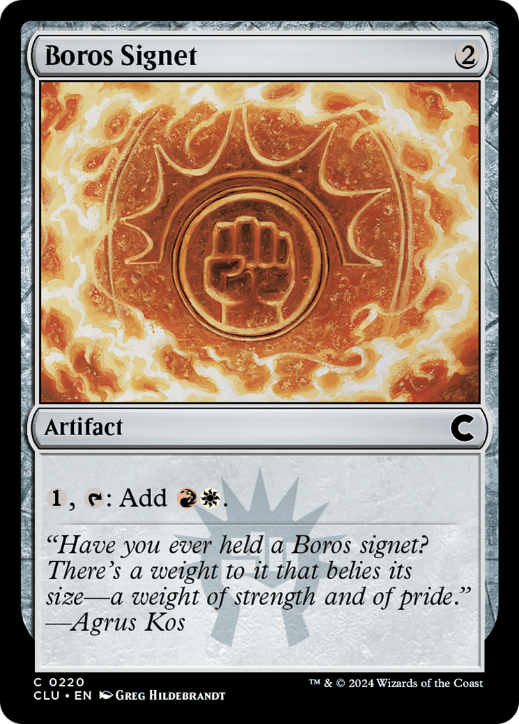 Boros Signet (220) - Ravnica: Clue Edition