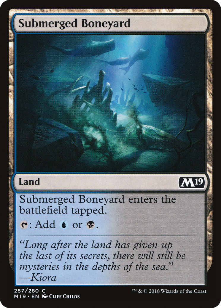 Submerged Boneyard (257) Foil - Core Set 2019