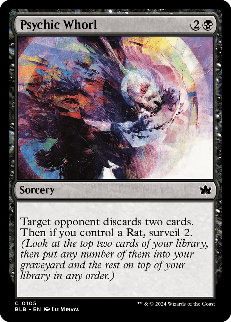 Psychic Whorl (105) Foil - Bloomburrow