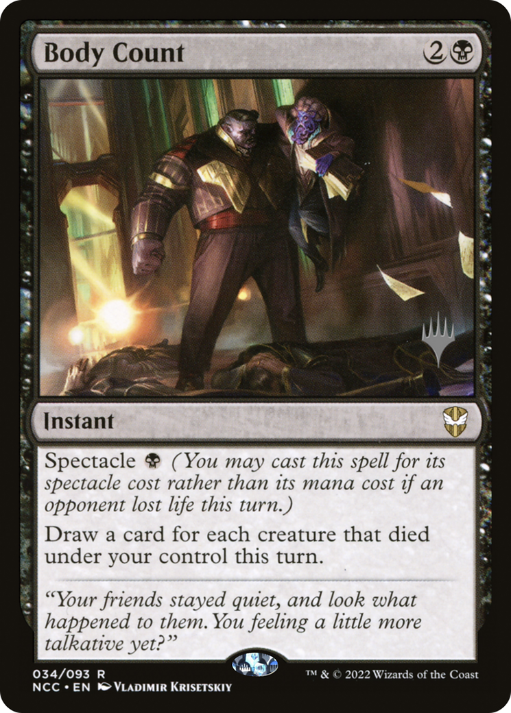 Body Count (34p) Foil - New Capenna Commander Promos