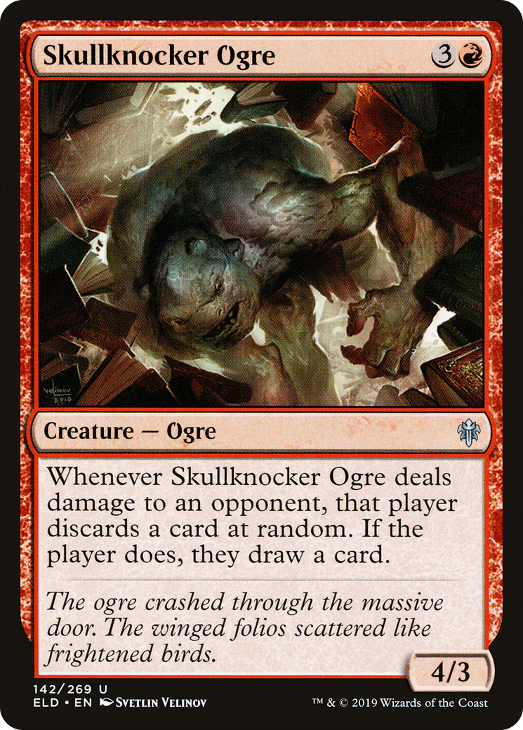 Skullknocker Ogre (142) Foil - Throne of Eldraine