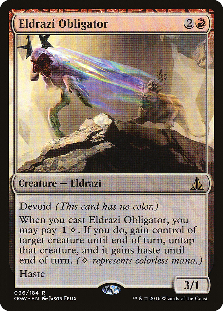 Eldrazi Obligator (096) Foil - Oath of the Gatewatch