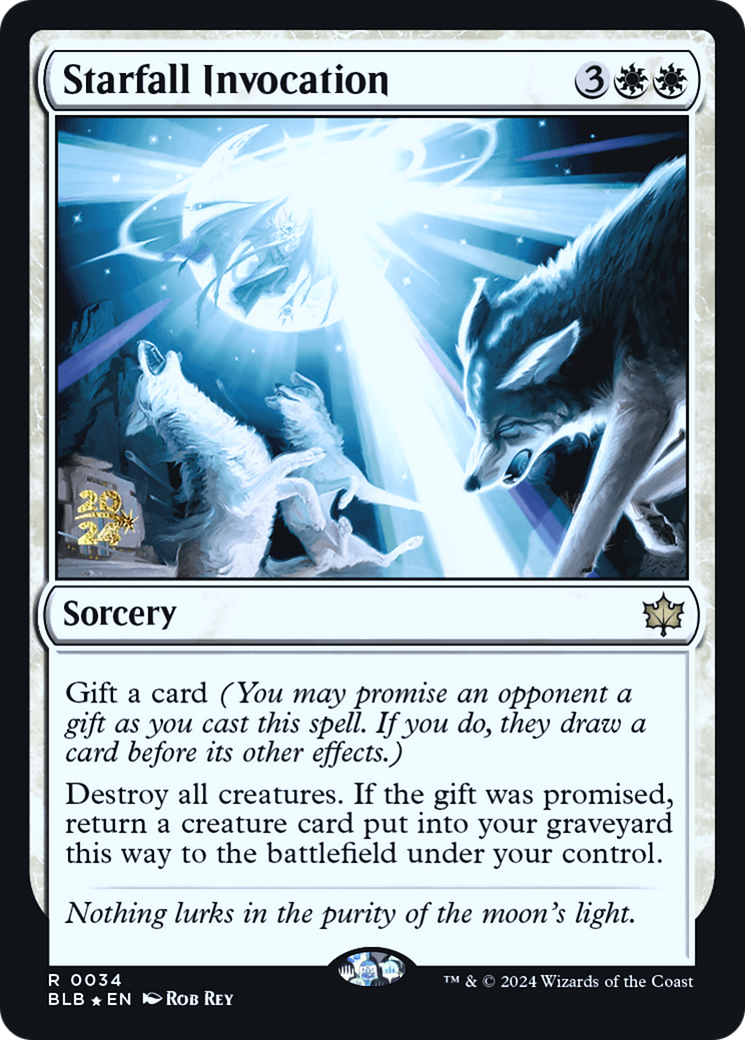Starfall Invocation (034) Foil - Bloomburrow Promos