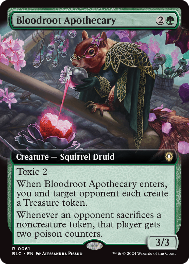 Bloodroot Apothecary (Extended Art) (061) - Bloomburrow Commander