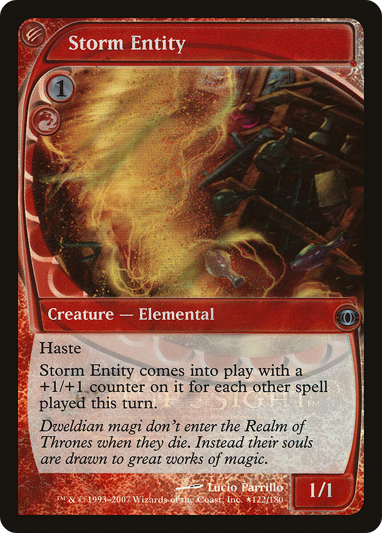 Storm Entity (122★) Foil - Future Sight Promos