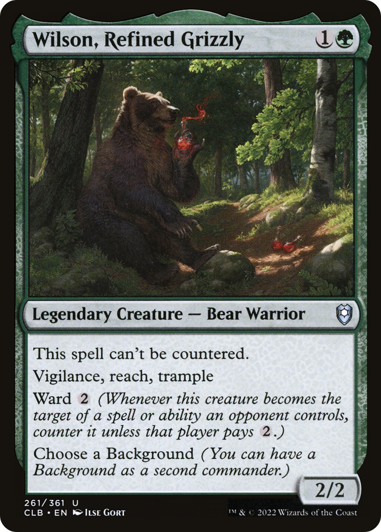 Wilson, Refined Grizzly (261) Foil - Commander Legends: Battle for Baldur's Gate