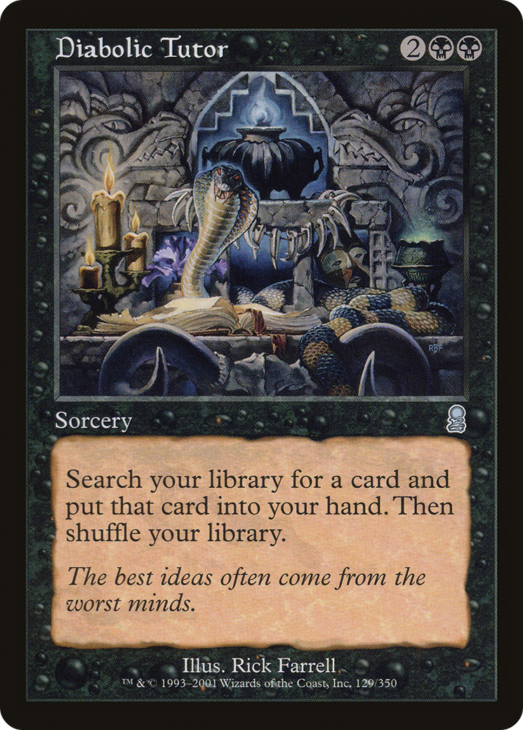 Diabolic Tutor (129) Foil - Odyssey