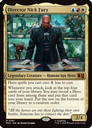 Director Nick Fury (081) Surge Foil - Commander: Marvel Super Heroes