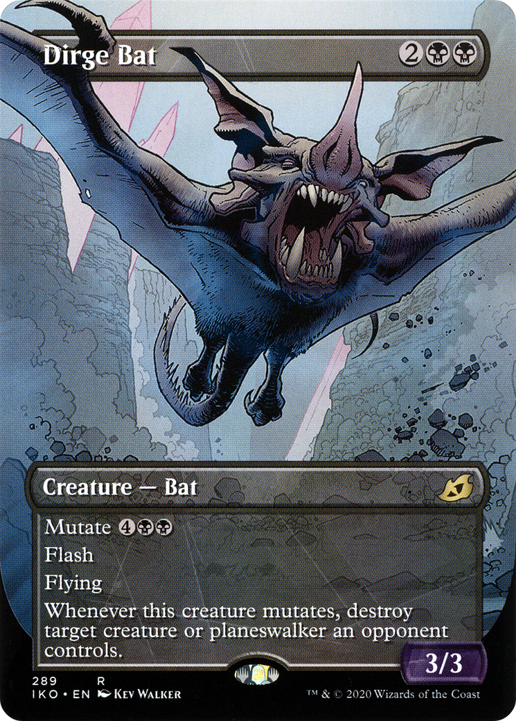 Dirge Bat (Showcase) (289) - Ikoria: Lair of Behemoths Foil