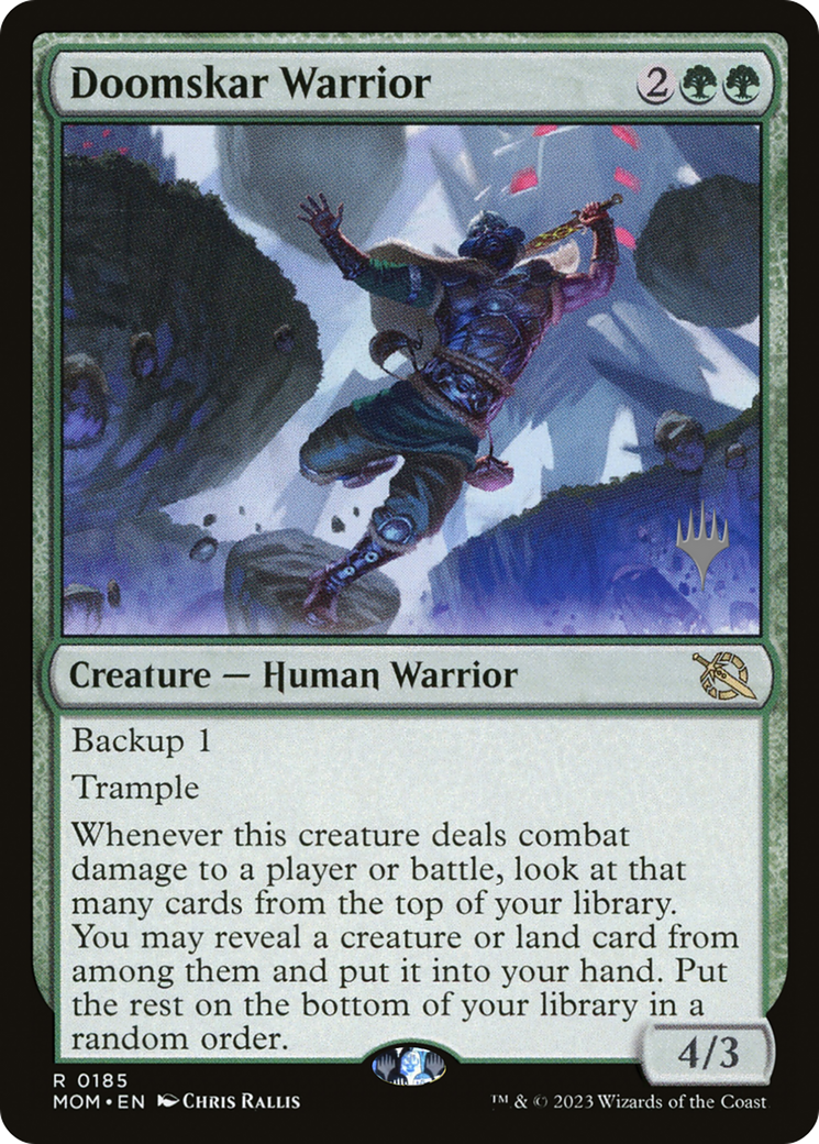 Doomskar Warrior (185p) - March of the Machine Promos Foil